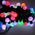 Cordão De Luzes 50 Leds Globo Leitoso Rgb Colorido 220v Decor