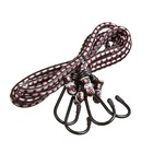 Cordão Elástico com Ganchos 2 Unidades Preto e Branco 1000x6mm Importado