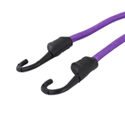 Cordão Elástico com Ganchos 2 Unidades Roxo 1000x9mm Standers