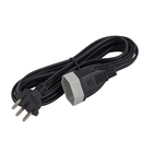 Cordão Prolongador 3x0,75mm 3Metros Preto Lexman