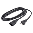 Cordão Prolongador com Cabo Paralelo 2X2,5mm 20A 3Metros Preto Megatron