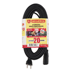 Cordão Prolongador com Cabo PP 2X2,5mm 20A 20Metros Preto Megatron
