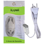 Cordão Prolongador Paralelo 3m 10a 250v~ Branco Ilumi