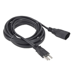 Cordão Prolongador Tripolar 3X2,5mm 20A 3m Preto Force Line