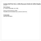 Corinna Rosa Para Quarto Ou Sala De Voil Clean 2m X 1,40m Ros