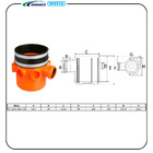 Corpo Caixa Sifonada Silentium Dn 100x150x50 Amanco