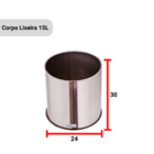 Corpo Lixeira 15l