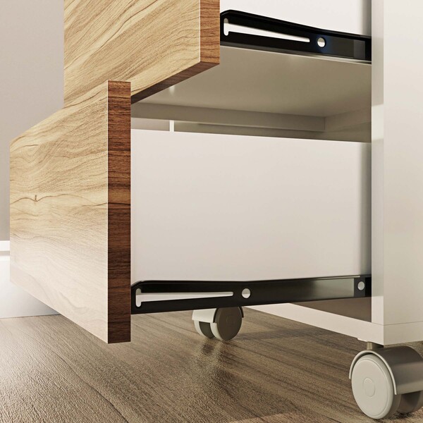 Corrediça com Roldana Extração Parcial Aço 25cm até 20kg