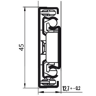 Corrediça Gaveta Trilho Telescópico 35cm X 45mm O Par