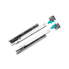 Corrediça Invisível  Soft Extração Total Zincada 350mm Par -