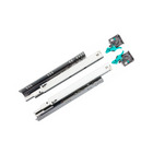 Corrediça Invisível  Soft Extração Total Zincada 550mm Par -