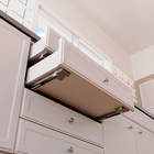 Corrediça Telescópica Invisível Aço Abertura por Toque  Extração Parcial 45cm até 25kg 1 Par Fgvtn