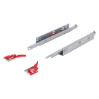 Corrediça Oculta De Extração Parcial Sistema One-Touch Para Abertura De Gavetas Com Apenas Um Toque. Carga Até 25 Kg