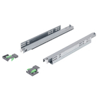 Corrediça Oculta De Extração Total Com Sistema Slowmotion Para Fechamento Suave De Gavetas.  Carga Até 35 Kg.