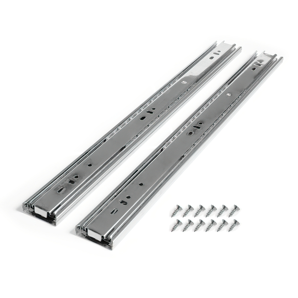 Corrediça Para Gaveta Trilho Telescópico 25cm Par 30kg Aço