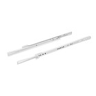 Corrediça para Gavetas 350mm até 20Kg Aço Branco Zamar