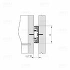 Corrediça Telescópica H45 350mm Tn - Fgvtn