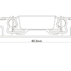 Corrediça Telescópica H45 Com Amortecedor Zincada 400mm Par -