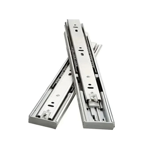 Corrediça Telescópica H45 Com Amortecedor Zincada 400mm Par -