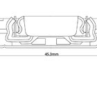 Corrediça Telescópica H45 Push Open Toque Zincada 300mm Par -