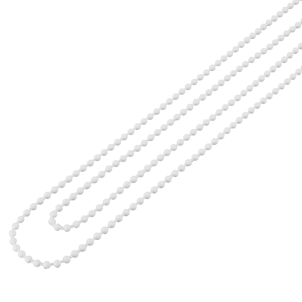 Corrente Bolinha de Polipropileno 1,20m Branca para Acionamento de Persianas