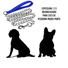 Corrente Caes 2.0mmx120cm Porte Domestico Ar Livre Cachorro C