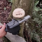 Corrente Com Sabre Mini Motoserra Kit Placa Guia 4 Polegadas