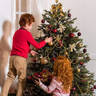 Corrente De Bolinhas Douradas 1,80m Magizi Enfeite De Natal P