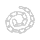 Corrente de Polietileno para Delimitações de Acessos Branca 3/8" com 10m Deltaplus