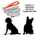 Corrente Guia Cachorro Porte Pequeno Caes 2.0mmx120cm Pet Pas