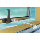 Corrente Limitadora para Janela Basculante Mosquetão com Rosca Aço Branco 1 peça