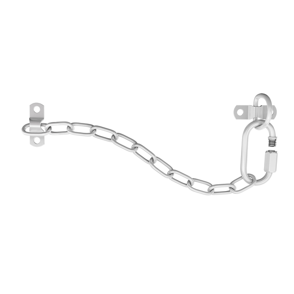 Corrente Limitadora para Janela Basculante Mosquetão com Rosca Aço Branco 1 peça