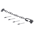 Corrente Limitadora para Janela Basculante Mosquetão com Rosca Aço Preto 1 peça