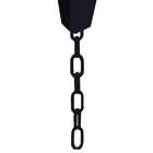 Corrente para Direcionamento de Água Elo 55mm 5m Alumínio Marrom BellaCalha