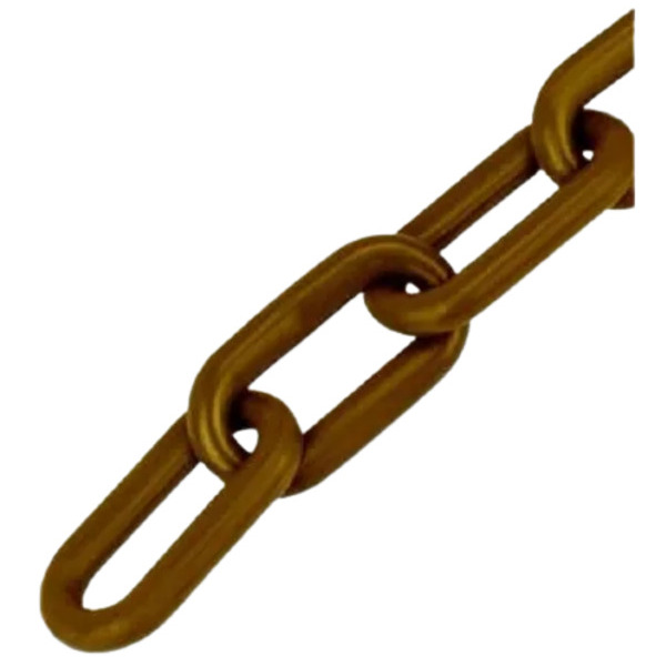 Corrente Plástica 100 Metros Calhas Chuva Elo Grande Marrom