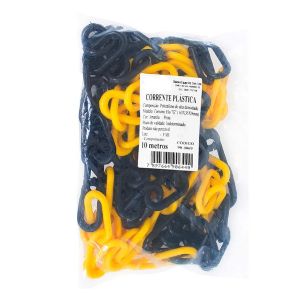 Corrente Plástica Multiuso Prosafety Branca G10 Com 50 Metros