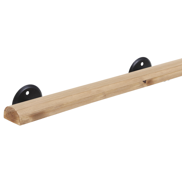 Corrimão de Madeira Pinus Mel 2,00m com Acessórios Settis