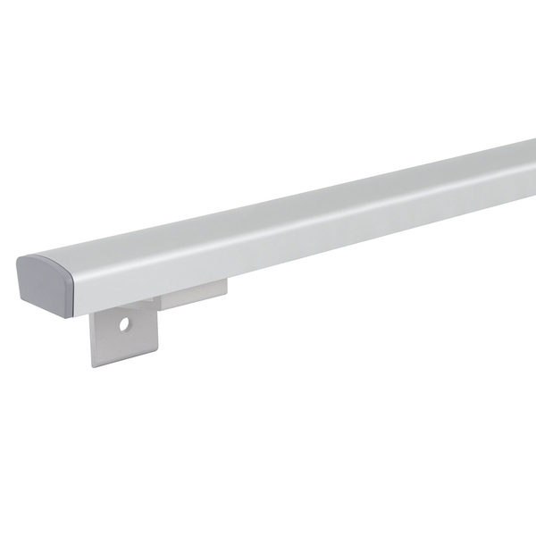 Corrimão Quadrado de Alumínio Anodizado 3,00m com Acessórios Bugal