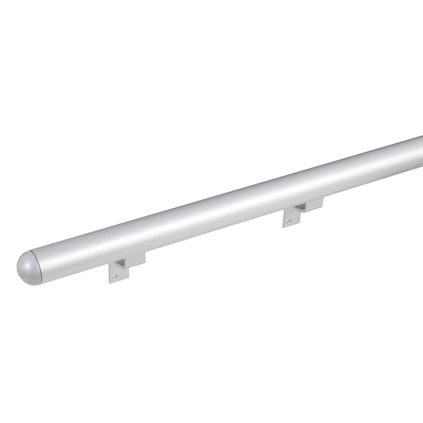 Corrimão Tubular Alumínio Acetinado 3,00m Com Acessórios Unefix