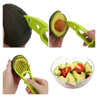 Cortador De Abacate Kiwi Frutas Separador Multifunção Despolp