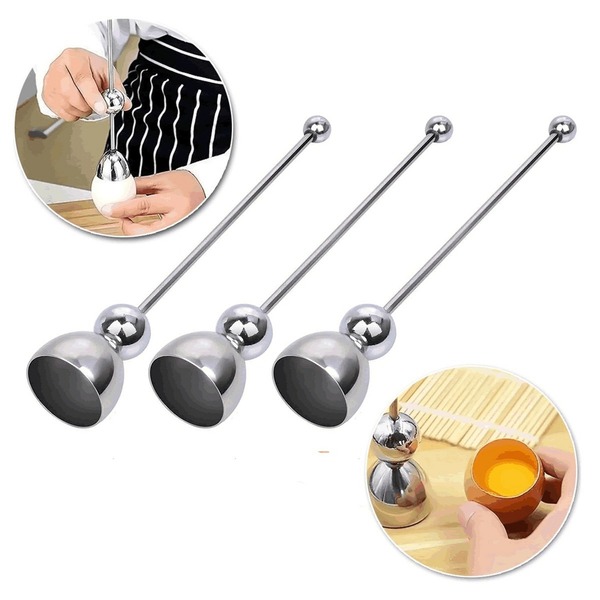 Cortador De Casca De Ovo Inox Kehome Kit 3 Peças