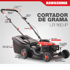 Cortador De Grama Kawashima Lr-160p 99cc 2hp 40 6cm 16''