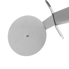 Cortador De Pizza Aço Inox Com Cabo Plástico Cinza