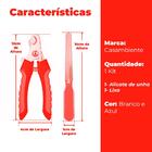 Cortador De Unha E Lixa Para Cachorro Branco E Azul 2 Peças -