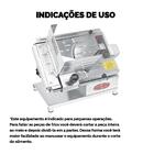 Cortador E Fatiador De Frios Legumes Bermar Inox 19,6 Cm Bm06