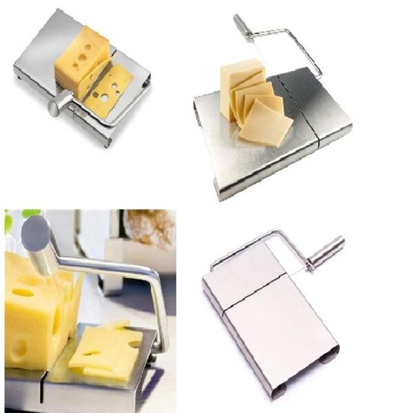 Cortador E Fatiador De Queijos Bandeja Em Inox Com Fio Frutas