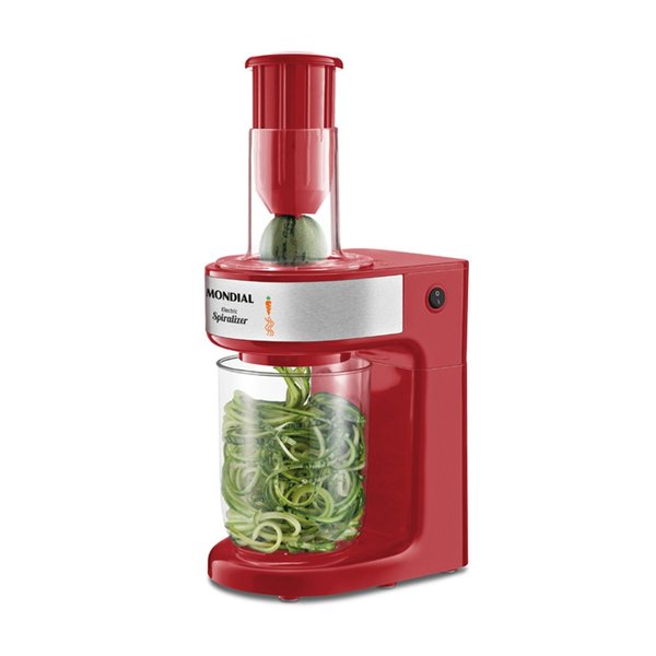 Cortador Espiral Mondial Electric Spiralizer Vermelho CS-02 8