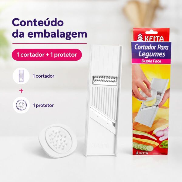 Cortador Fatiador De Legumes Dupla Face - Keita | Leroy Merlin