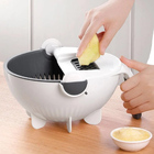 Cortador Fatiador De Legumes Escorredor Multifuncional Com Ra