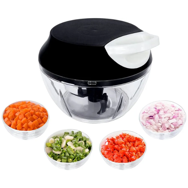 Cortador Manual De Vegetais – Praticidade Na Cozinha! Preto